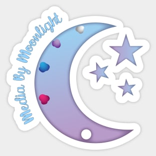 Media By Moonlight Logo Sticker